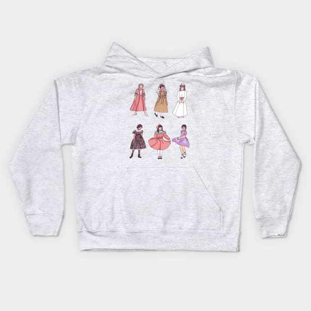 An American Gal Holiday Kids Hoodie by librariankiddo